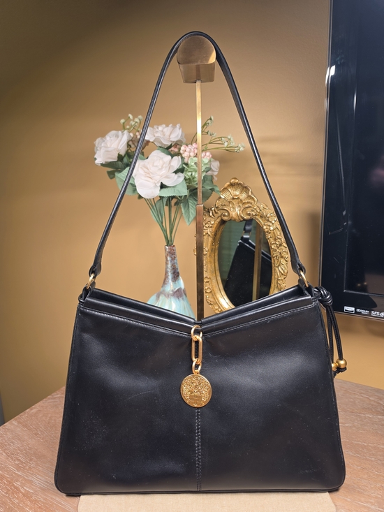 Vince Camuto Handbags - Vince Camuto Maire Leather Shoulder Bag w/ Gold Medallion GUC (Retail $198)
